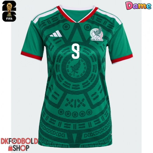 Mexico Raul Jimenez #9 Hjemmebanetrøje Dame VM 2026 Kort ærmer